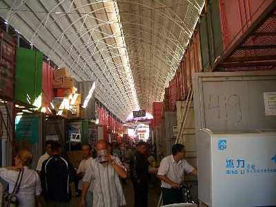 Shopping mall by containers