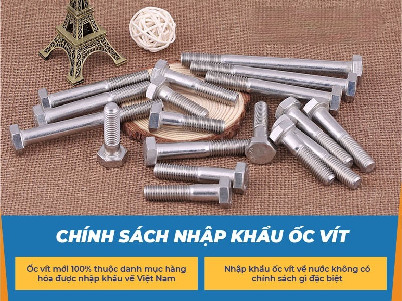 Thủ tục nhập khẩu bu lông ốc vít