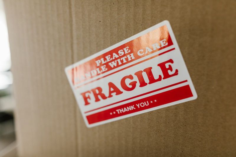 Shipping marks for fragile goods