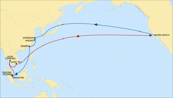 Tàu chợ MSC ghé Vietnam & Mỹ